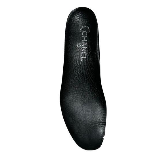 Chanel Black Coco Mark CC Logo Cap Toe Rubber Tall Rain Boots Size 39 Italy - Picture 6 of 7